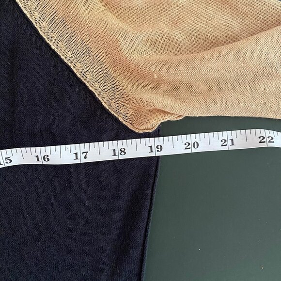 Brochu Walker | Navy & Cream Linen-Cotton Cardigan โ Size S - Picture 12 of 13